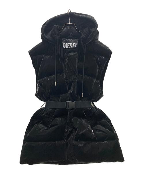 DIESEL（ディーゼル）DIESEL (ディーゼル) ノースリーブダウンジャケット/W-LALLA-SL ブラック サイズ:Sの古着・服飾アイテム