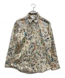 PAUL SMITH（ポールスミス）の古着「“Little Beasts” 総柄シャツ」｜ベージュ