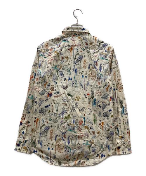 PAUL SMITH（ポールスミス）Paul Smith (ポールスミス) “Little Beasts” 総柄シャツ ベージュ サイズ:MEDIUMの古着・服飾アイテム