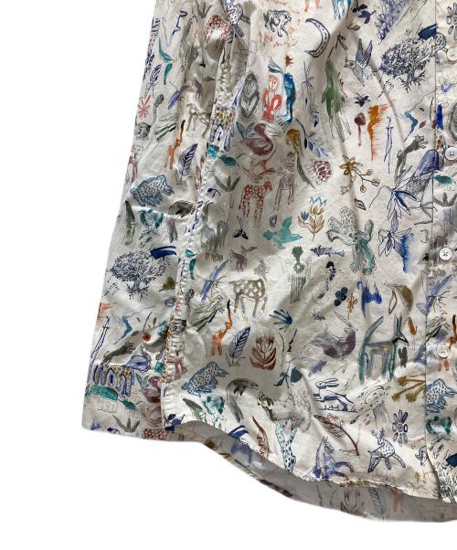 PAUL SMITH（ポールスミス）Paul Smith (ポールスミス) “Little Beasts” 総柄シャツ ベージュ サイズ:MEDIUMの古着・服飾アイテム