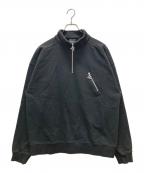 OYオーワイ）の古着「ハーフジップスウェット」｜ブラック