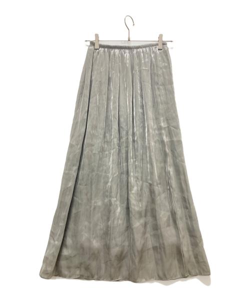 Noble（ノーブル）Noble (ノーブル) シャイニーエアメタルIラインスカート シルバー サイズ:F 未使用品の古着・服飾アイテム