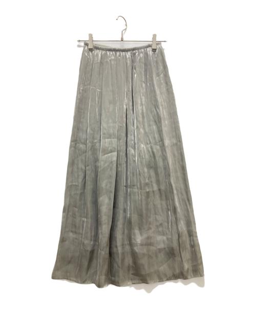 Noble（ノーブル）Noble (ノーブル) シャイニーエアメタルIラインスカート シルバー サイズ:F 未使用品の古着・服飾アイテム