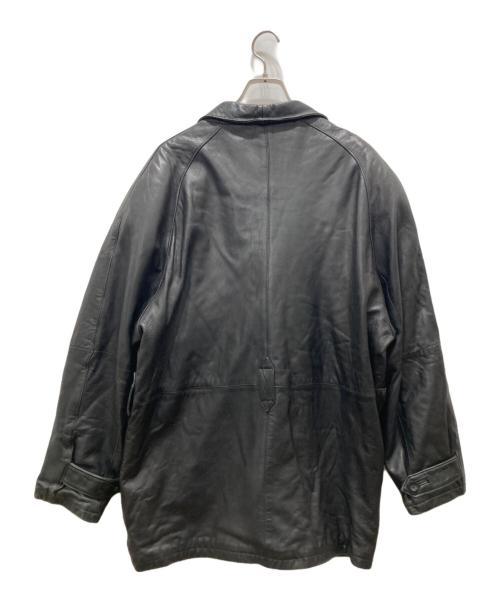BEACON（ビーコン）BEACON (ビーコン) レザーコート ブラック サイズ:Lの古着・服飾アイテム
