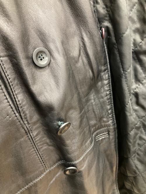 BEACON（ビーコン）BEACON (ビーコン) レザーコート ブラック サイズ:Lの古着・服飾アイテム