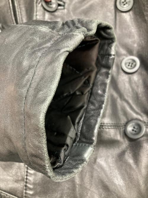 BEACON（ビーコン）BEACON (ビーコン) レザーコート ブラック サイズ:Lの古着・服飾アイテム