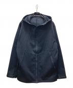 DESCENTEデサント）の古着「デニムライク ストレッチフーディー / Denim Like Stretch Hoodie」｜ネイビー