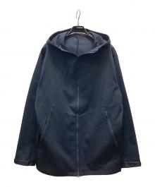 DESCENTE（デサント）の古着「デニムライク ストレッチフーディー / Denim Like Stretch Hoodie」｜ネイビー
