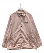 SCHOTT BROS.ショット）の古着「OVAL LOGOコーチジャケット」｜ピンク