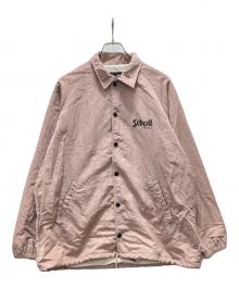 SCHOTT BROS.（ショット）の古着「OVAL LOGOコーチジャケット」｜ピンク