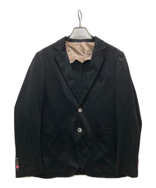 PAUL SMITH（ポールスミス）Paul Smith (ポールスミス) 花柄ライナー テーラードジャケット ブラック サイズ:Mの古着・服飾アイテム