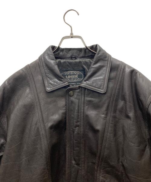 liberte（リベルテ）liberte (リベルテ) レザーブルゾン ブラウン サイズ:Lの古着・服飾アイテム