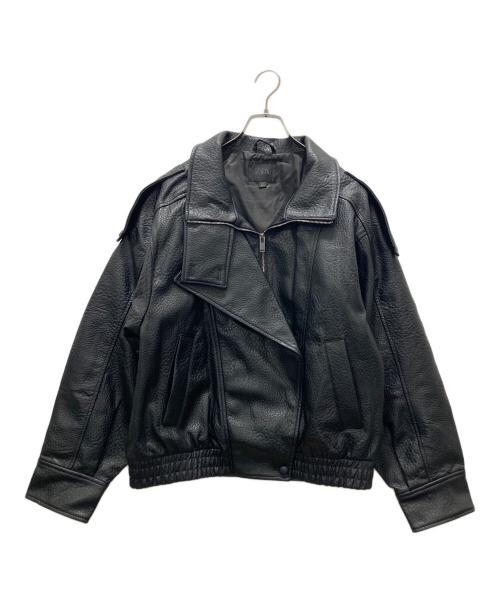 ZARA（ザラ）ZARA (ザラ) Fレザージャケット ブラック サイズ:Mの古着・服飾アイテム