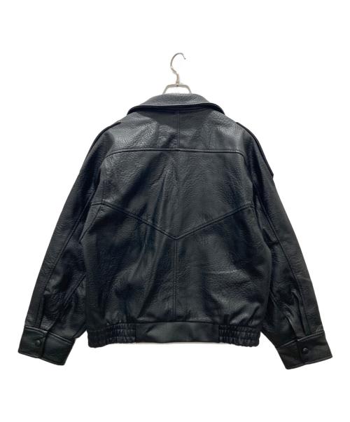 ZARA（ザラ）ZARA (ザラ) Fレザージャケット ブラック サイズ:Mの古着・服飾アイテム