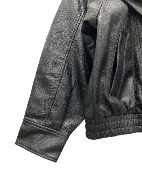 ZARA（ザラ）ZARA (ザラ) Fレザージャケット ブラック サイズ:Mの古着・服飾アイテム