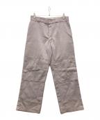 Dickiesディッキーズ）の古着「ダブルニーワークパンツ」｜ベージュ