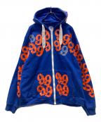 gino green globalジノグリーングローバル）の古着「ジップパーカー」｜ブルー