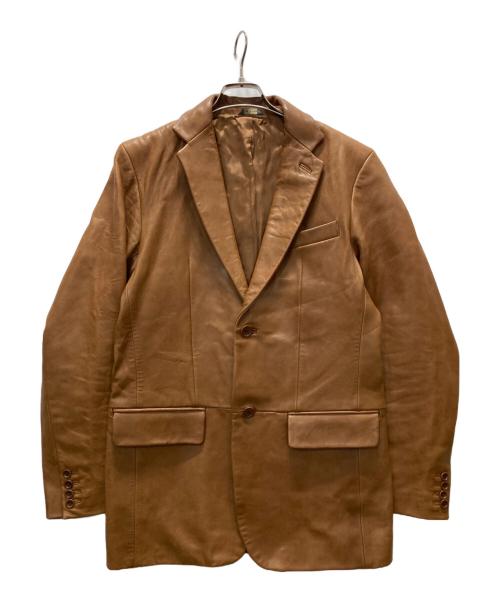 BANANA REPUBLIC（バナナリパブリック）BANANA REPUBLIC (バナナリパブリック) テーラードレザージャケット ブラウン サイズ:36の古着・服飾アイテム