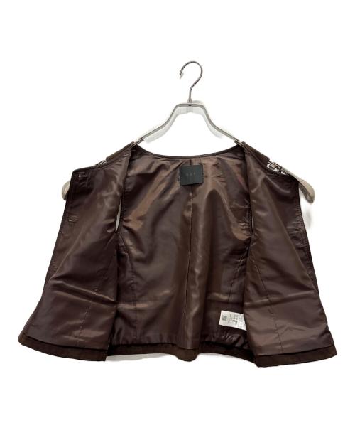 KBF（ケービーエフ）KBF (ケービーエフ) ミニマルベスト ブラウン サイズ:Oneの古着・服飾アイテム