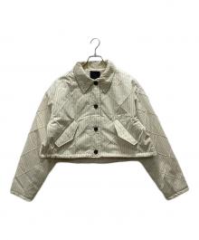 KBF（ケービーエフ）の古着「キルティングシャツブルゾン」｜ベージュ