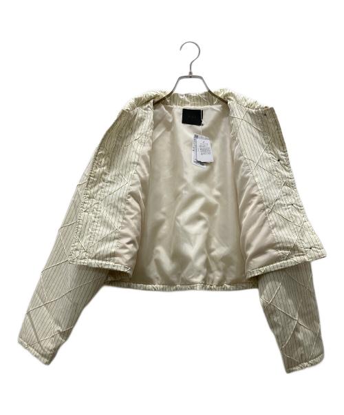 KBF（ケービーエフ）KBF (ケービーエフ) キルティングシャツブルゾン ベージュ サイズ:One 未使用品の古着・服飾アイテム