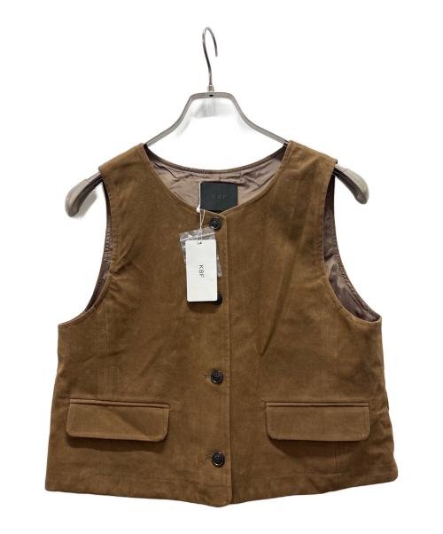 KBF（ケービーエフ）KBF (ケービーエフ) ミニマルベスト キャメル サイズ:One 未使用品の古着・服飾アイテム