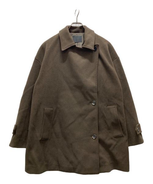 KBF（ケービーエフ）KBF (ケービーエフ) BIGカラーミドルコート ブラウン サイズ:Oneの古着・服飾アイテム
