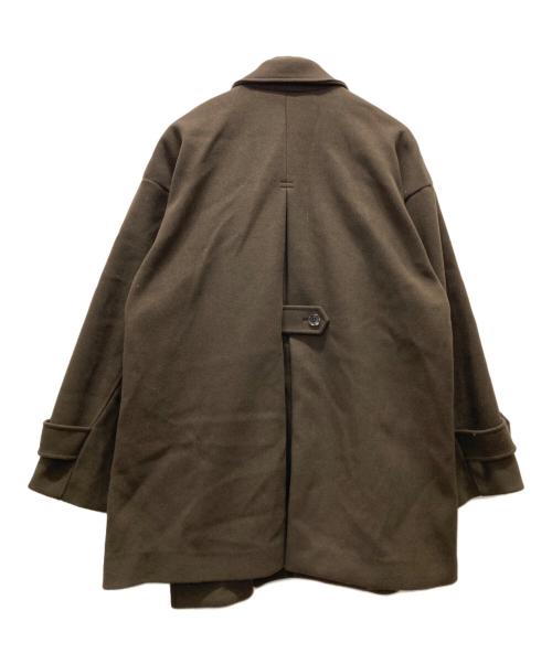 KBF（ケービーエフ）KBF (ケービーエフ) BIGカラーミドルコート ブラウン サイズ:Oneの古着・服飾アイテム