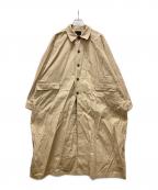 KBFケービーエフ）の古着「ステンカラーBIGBIGコート」｜ベージュ