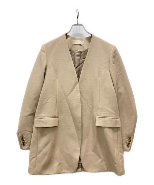 Plage（プラージュ）Plage (プラージュ) Collarless Big ジャケット ベージュ サイズ:Mの古着・服飾アイテム
