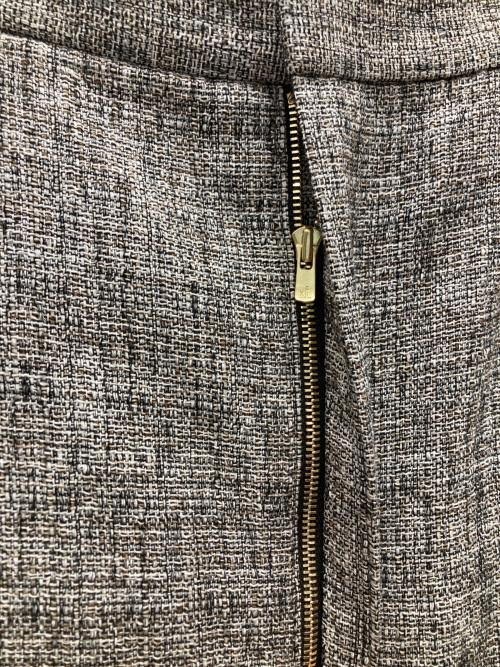 IENA（イエナ）IENA (イエナ) ツイードスリットスカート ベージュ サイズ:38 未使用品の古着・服飾アイテム