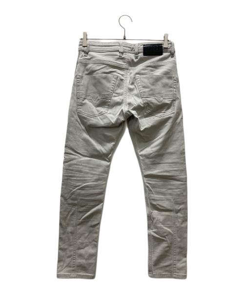 DIESEL（ディーゼル）DIESEL (ディーゼル) ダメージデニムパンツ ホワイト サイズ:26の古着・服飾アイテム