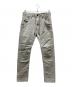 DIESEL（ディーゼル）の古着「ダメージデニムパンツ」｜ホワイト