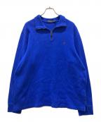 POLO RALPH LAURENポロ・ラルフローレン）の古着「ハーフジップニットポロ」｜ブルー