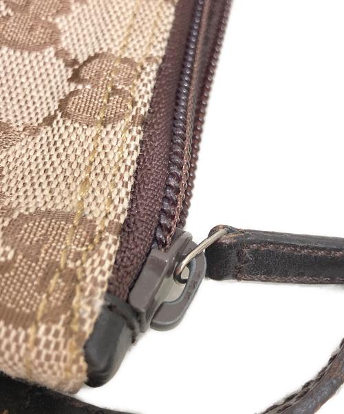 GUCCI（グッチ）GUCCI (グッチ) GGキャンパス アクセサリーポーチ ベージュの古着・服飾アイテム