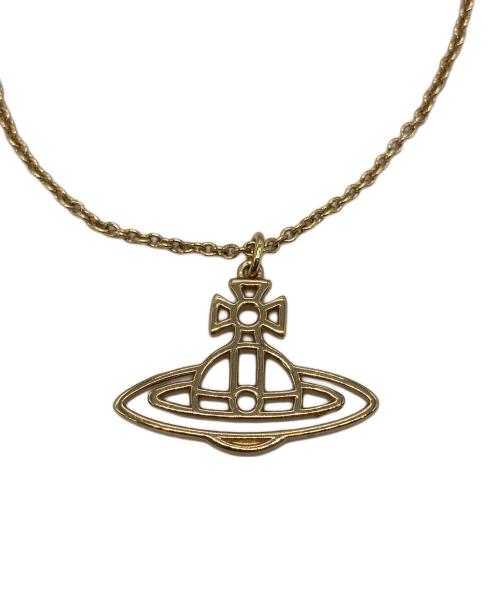 Vivienne Westwood（ヴィヴィアンウエストウッド）Vivienne Westwood (ヴィヴィアンウエストウッド) オーブネックレス ゴールドの古着・服飾アイテム