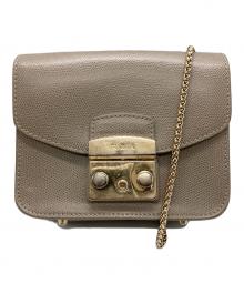 FURLA（フルラ）の古着「メトロポリスクロスボディショルダーバッグ」｜ベージュ