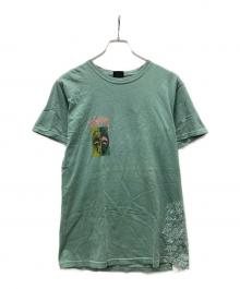 stussy（ステューシー）の古着「MASKS PIGMENT DYED Tシャツ」｜グリーン