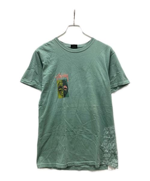 stussy（ステューシー）stussy (ステューシー) MASKS PIGMENT DYED Tシャツ グリーン サイズ:Sの古着・服飾アイテム