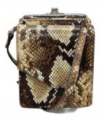 Ameriアメリ）の古着「パイソン柄ショルダーバッグ」｜ブラウン