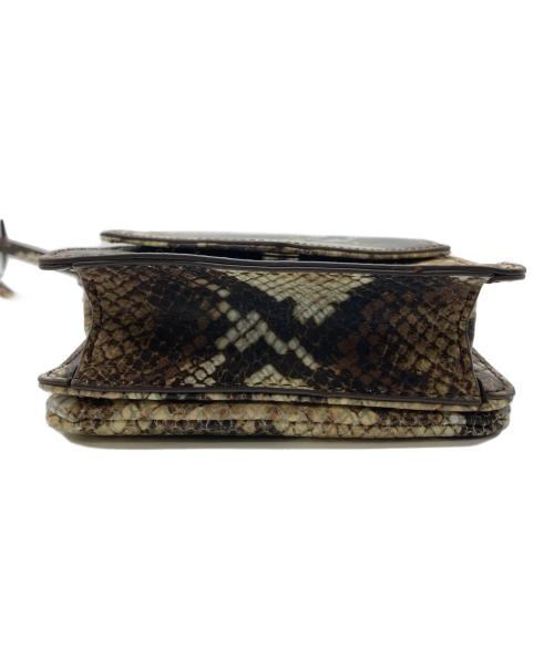 Ameri（アメリ）Ameri (アメリ) パイソン柄ショルダーバッグ ブラウンの古着・服飾アイテム
