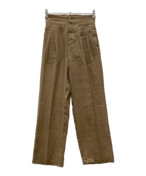 Ameri（アメリ）AMERI (アメリ) シアーパンツ ベージュ サイズ:Sの古着・服飾アイテム