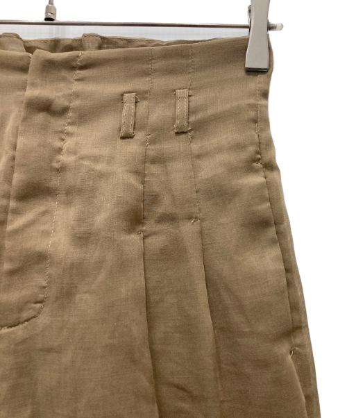 Ameri（アメリ）AMERI (アメリ) シアーパンツ ベージュ サイズ:Sの古着・服飾アイテム