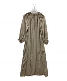 TODAYFUL（トゥデイフル）の古着「Neck Gather Dress」｜カーキ