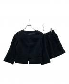 Diagramダイアグラム）の古着「ノーカラージャケット+ハーフパンツ」｜ブラック