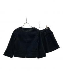 Diagram（ダイアグラム）の古着「ノーカラージャケット+ハーフパンツ」｜ブラック