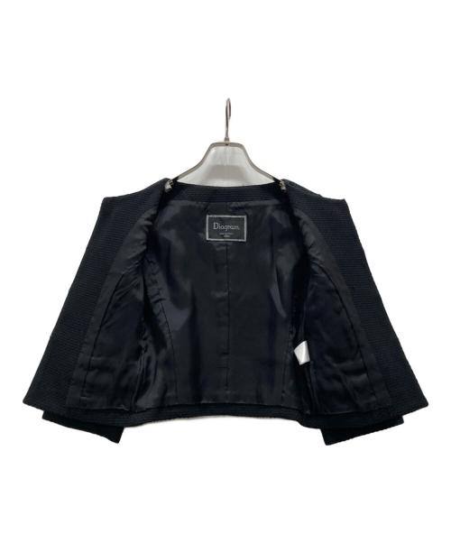 Diagram（ダイアグラム）Diagram (ダイアグラム) ノーカラージャケット+ハーフパンツ ブラック サイズ:34の古着・服飾アイテム