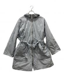 EMPORIO ARMANI（エンポリオ アルマーニ）の古着「ミリタリーベルトフードピーコート」｜グレー