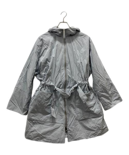 EMPORIO ARMANI（エンポリオ アルマーニ）EMPORIO ARMANI (エンポリオ アルマーニ) ミリタリーベルトフードピーコート グレー サイズ:Mの古着・服飾アイテム