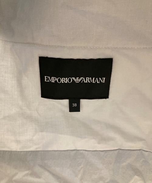 EMPORIO ARMANI（エンポリオ アルマーニ）EMPORIO ARMANI (エンポリオ アルマーニ) ミリタリーベルトフードピーコート グレー サイズ:Mの古着・服飾アイテム